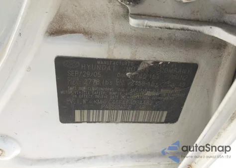 2006 Hyundai Azera Limited/Se from USA, damaged, VIN KMHFC46FX6A034482